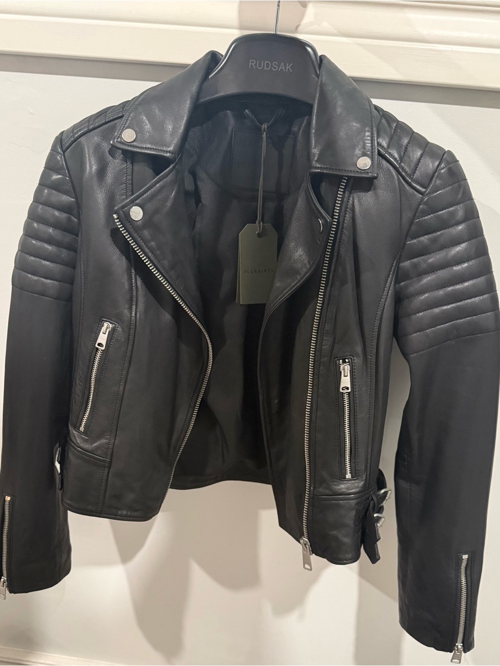 Allsaints Papin Biker Leather Jacket